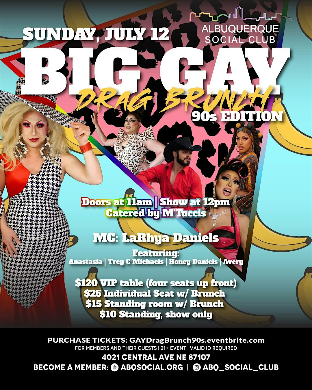 July Big GAY Drag Brunch - 90s Edition at Albuquerque Social Club, Albuquerque
