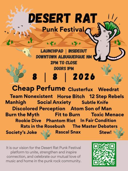 Desert Rat Punk Festival at Launchpad, Albuquerque