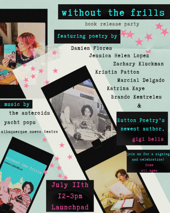 Without the Frills by Gigi Bella - Book Release Matinee at Launchpad, Albuquerque