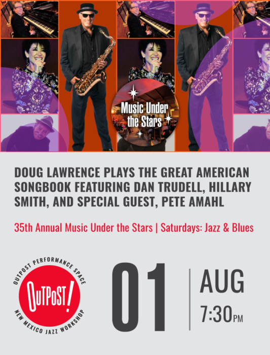 Doug Lawrence plays the Great American Songbook featuring Dan Trudell, Hillary S at Albuquerque Museum, Albuquerque