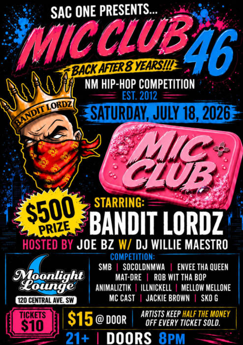 MIC CLUB 46 at Sunshine Theatre, Albuquerque