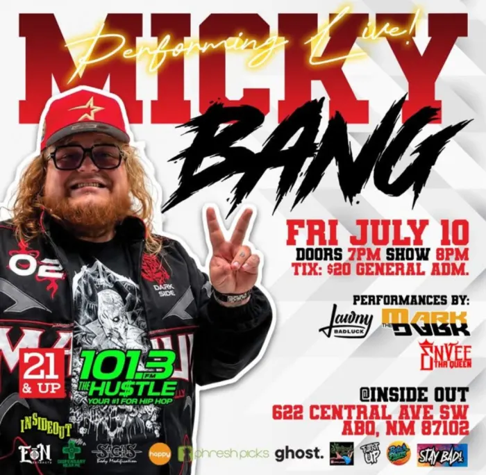 Micky Bang * Jawny Badluck * Mark The Dark * Envee The Queen at El Rey Theater, Albuquerque