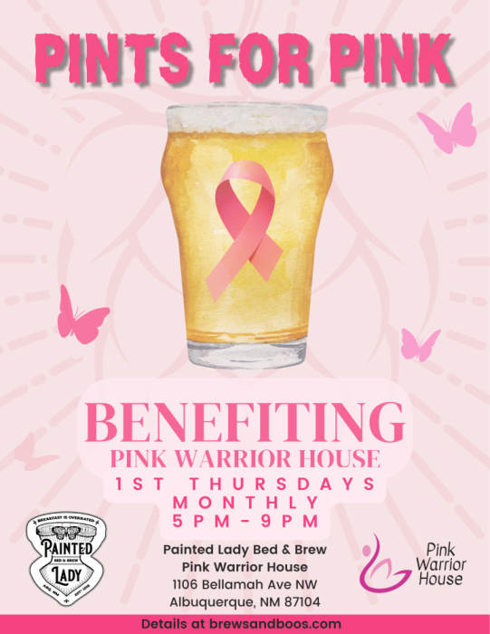 Pints for Pink at Painted Lady Bed & Brew, Albuquerque