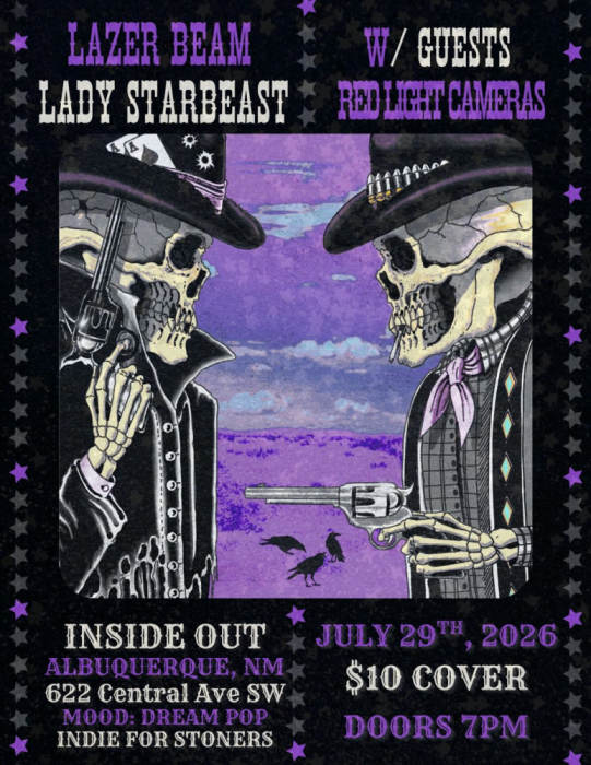 Red Light Cameras * Lazer Beam * Lady Starbeast * Junkyard Butterfly at El Rey Theater, Albuquerque