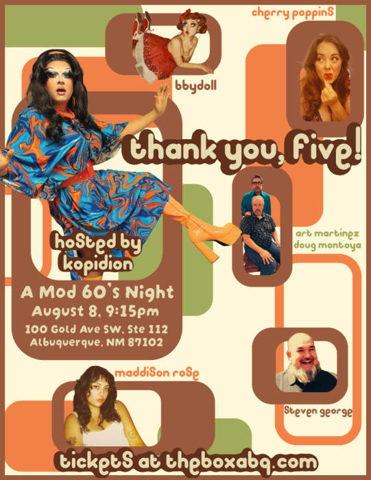 Thank You, Five! at Outpost Performance Space, Albuquerque