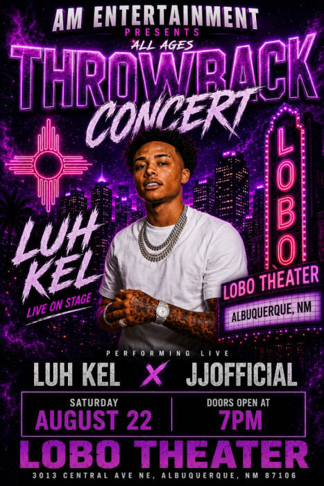 THROWBACK CONCERT at Historic Lobo Theater, Albuquerque
