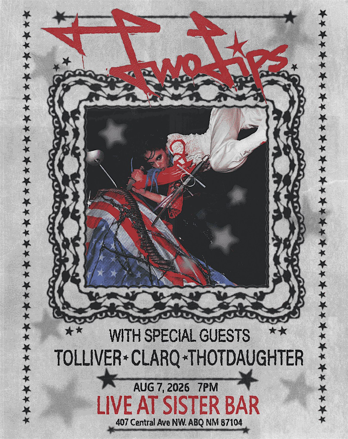 TwoLips, Tolliver, Clarq, Thot Daughter at Sister Bar, Albuquerque