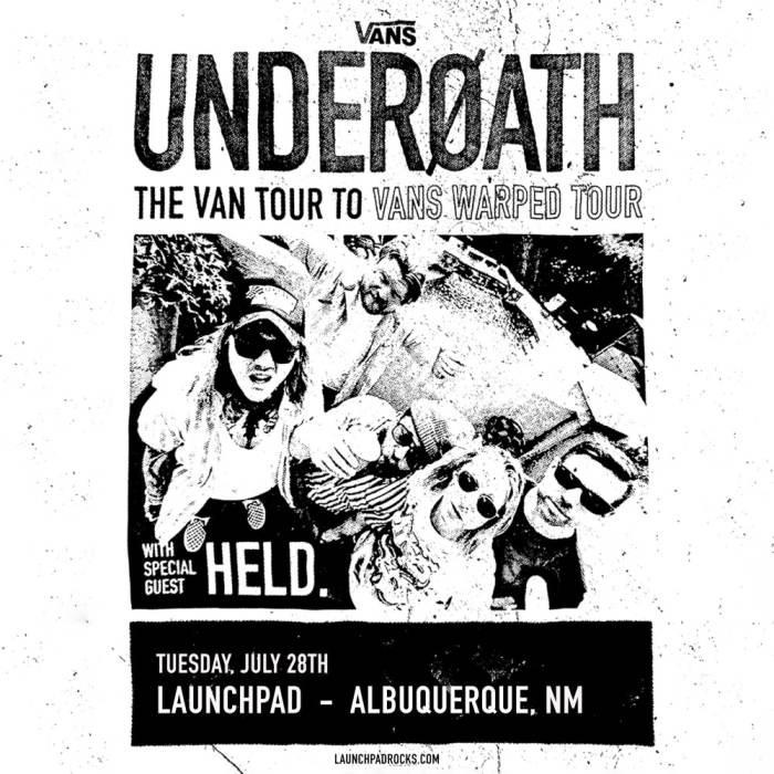 Underoath - The Van Tour To Vans Warped Tour at Launchpad, Albuquerque